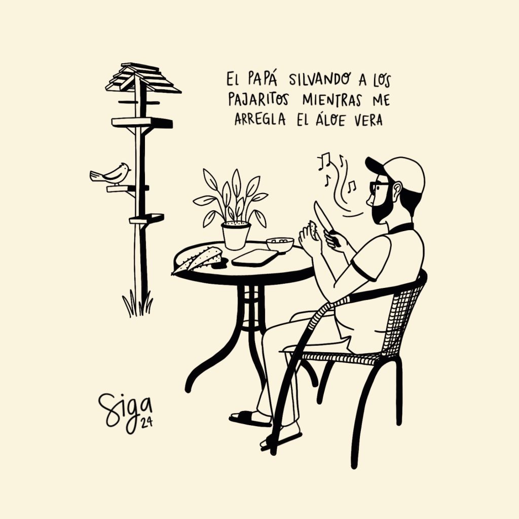 reflexion del papá por siga ilustrada