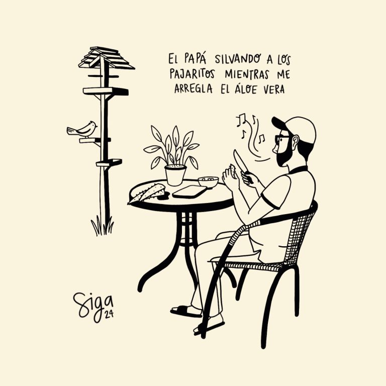 reflexion del papá por siga ilustrada